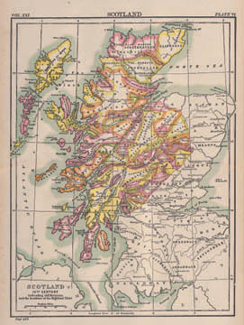 historic scotland map   16th